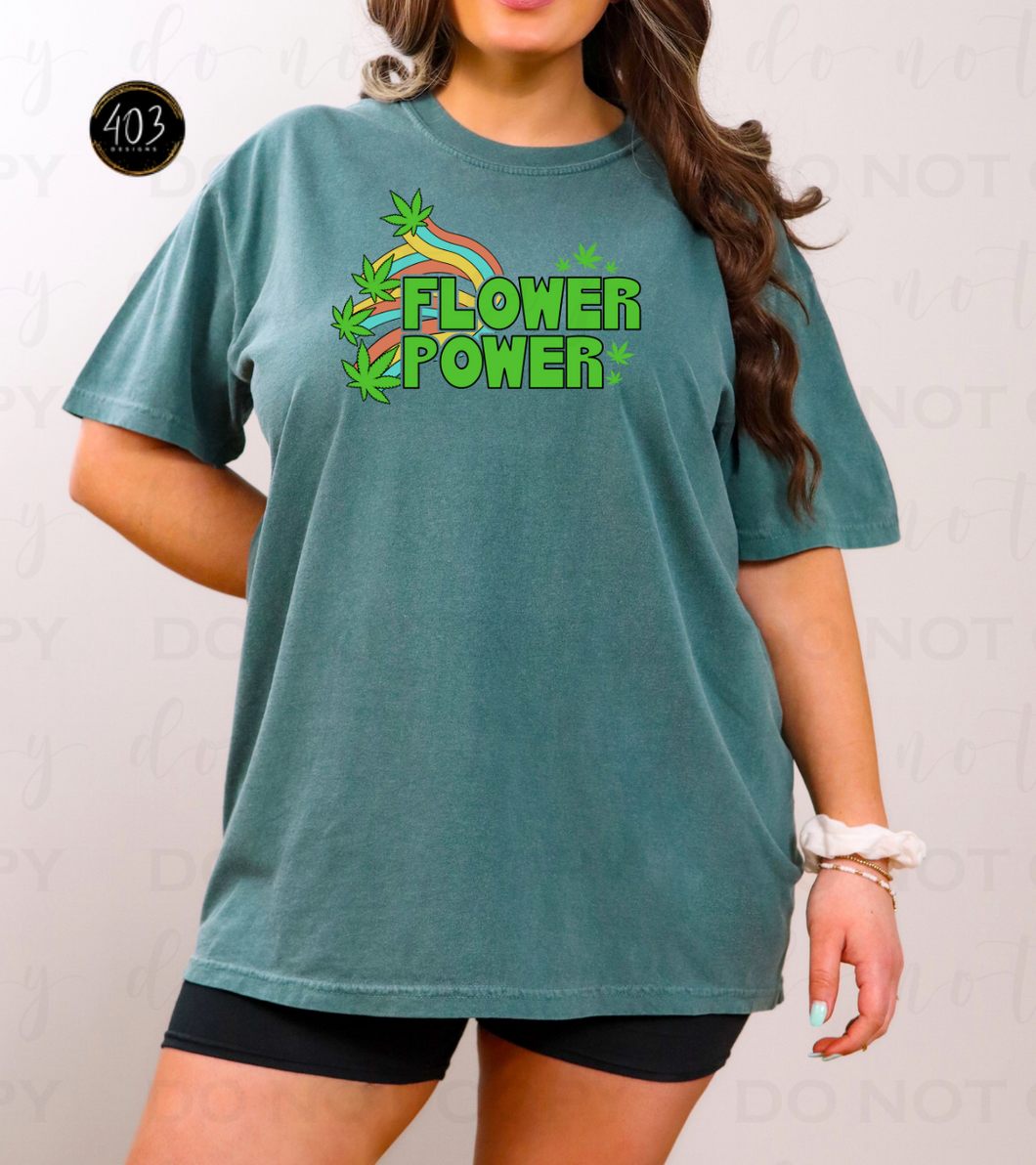 Flower Power DTF Transfer