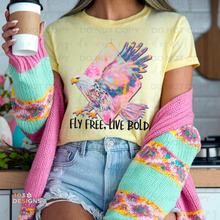 Load image into Gallery viewer, Fly Free Live Bold DTF Transfer
