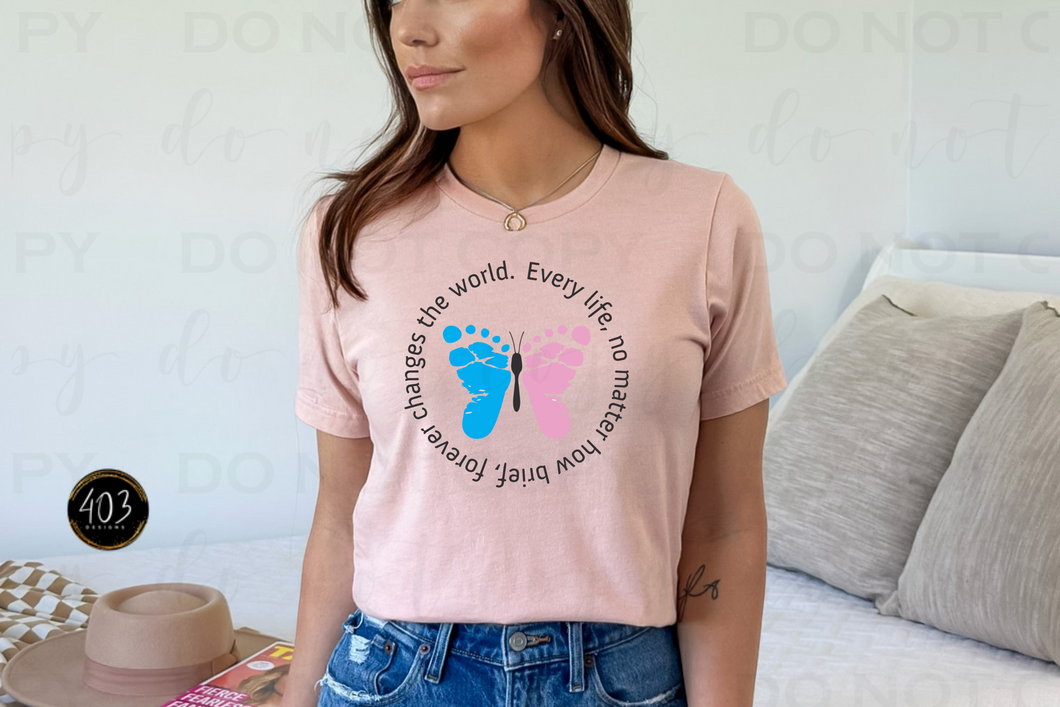 Forever Changes The World DTF Transfer