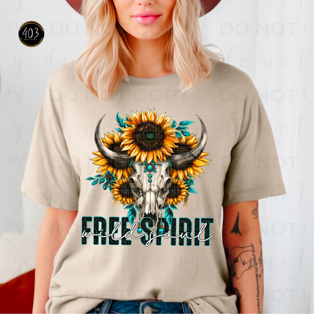 Free Spirit Wild Soul DTF Transfer