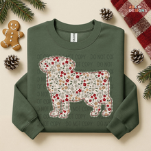 Load image into Gallery viewer, Plaid Floral Dog DTF Transfer
