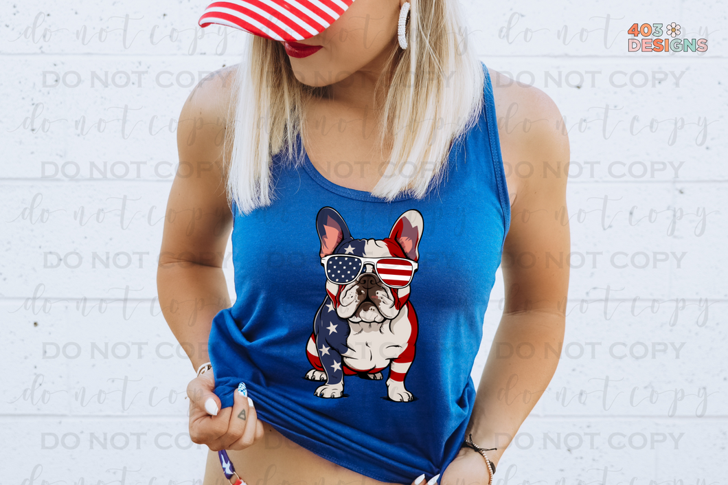 Frenchie USA DTF Transfer