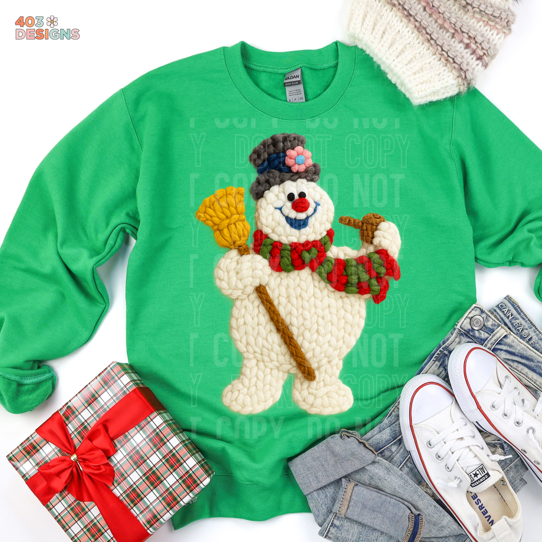 Frosty Faux Yarn DTF Transfer