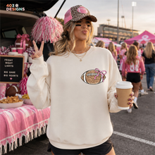 Load image into Gallery viewer, Game Day Pink Leopard Football DTF Transfer
