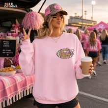 Load image into Gallery viewer, Game Day Pink Leopard Football DTF Transfer

