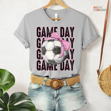 Load image into Gallery viewer, Game Day Bow Soccer DTF Transfer
