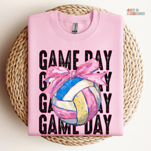 Load image into Gallery viewer, Game Day Bow Volleyball DTF Transfer

