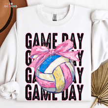 Load image into Gallery viewer, Game Day Bow Volleyball DTF Transfer
