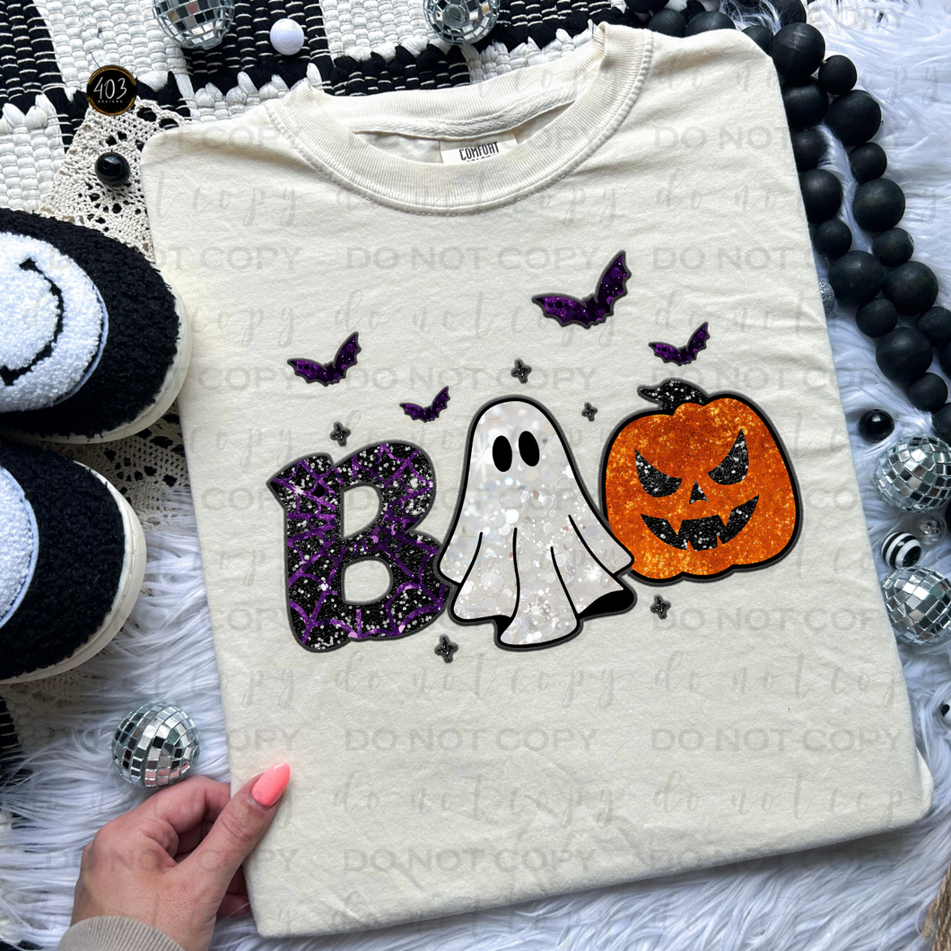 Glitter Boo DTF Transfer
