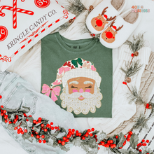 Load image into Gallery viewer, Glittered Up Santa DTF Transfer
