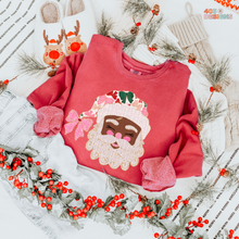Load image into Gallery viewer, Glittered Up Santa DTF Transfer
