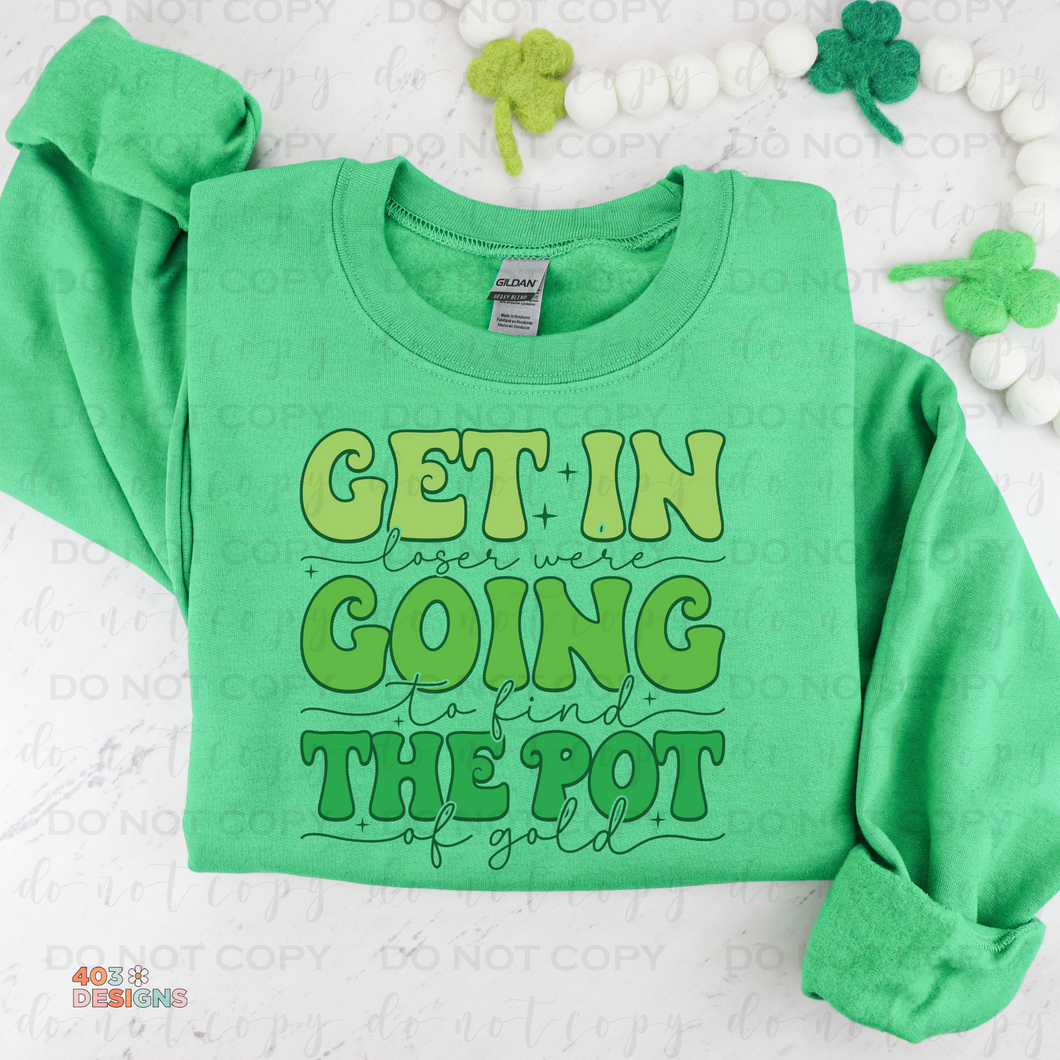 Going To Find The Pot Of Gold DTF Transfer