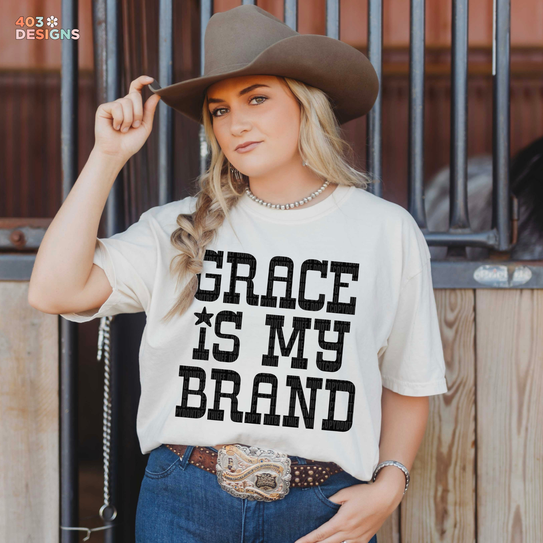 Grace Is My Brand DTF Transfer