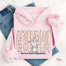 Load image into Gallery viewer, Loves Her Bunnies Personalized DTF Transfer
