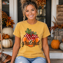 Load image into Gallery viewer, Grateful Polka Dot Pumpkin DTF Transfer
