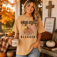 Load image into Gallery viewer, Grateful Thankful Blessed Pumpkin Trio DTF Transfer
