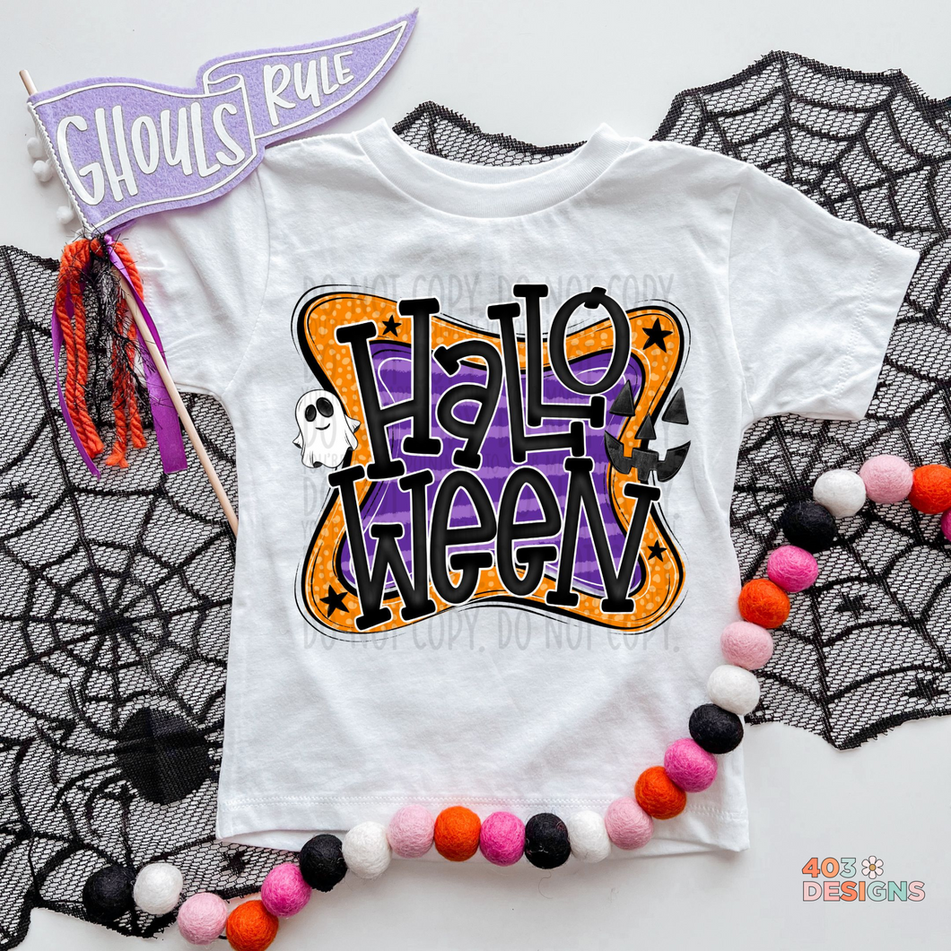 Halloween Doodle DTF Transfer