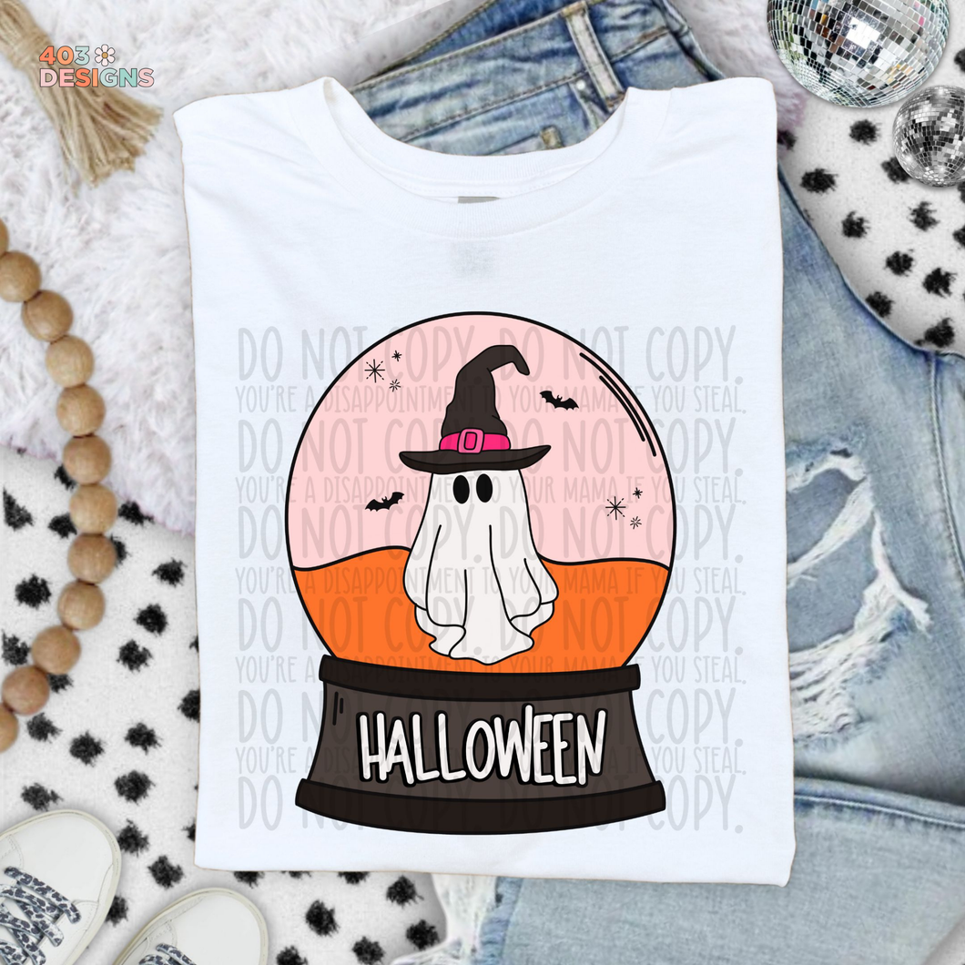 Halloween Globe Doodle DTF Transfer