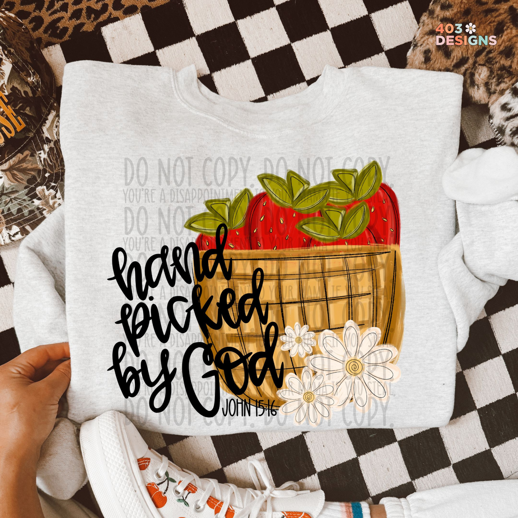 Hand Picked By God DTF Transfer