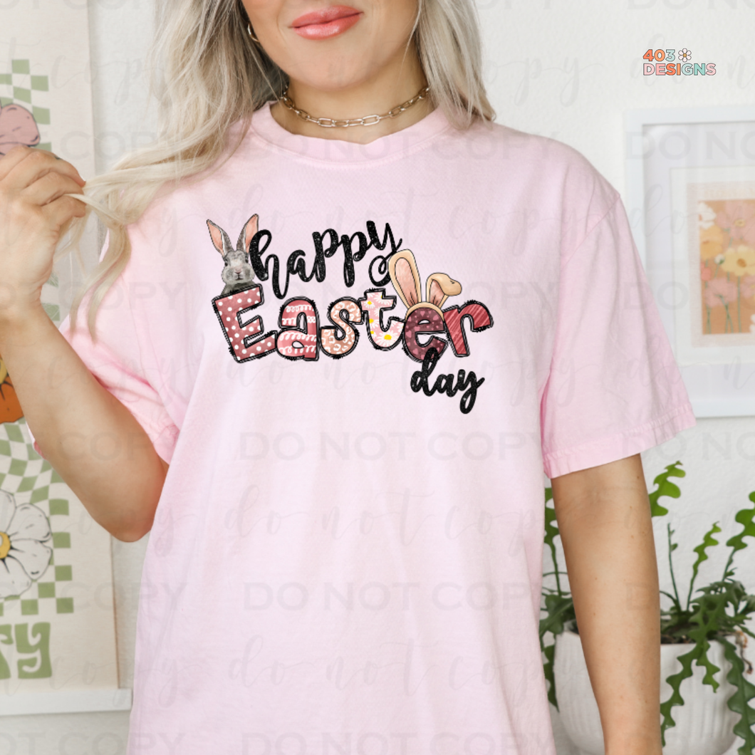 Happy Easter Day DTF Transfer