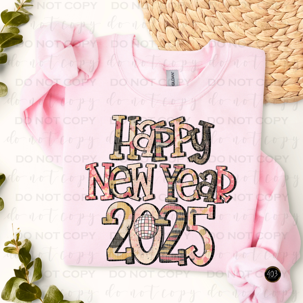 Happy New Year DTF Transfer