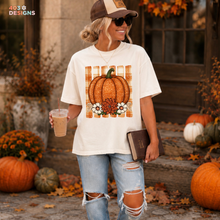 Load image into Gallery viewer, Harvest Pumpkin Stripes DTF Transfer
