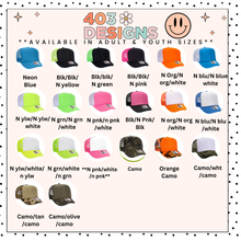 Load image into Gallery viewer, Mama/Mini Embroidered Trucker Hat
