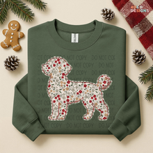 Load image into Gallery viewer, Plaid Floral Dog DTF Transfer
