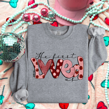 Load image into Gallery viewer, He First Loved Us DTF Transfer
