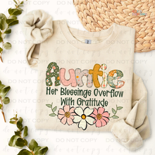 Load image into Gallery viewer, Her Blessings Overflow Name/Title Personalized DTF Transfer
