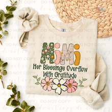 Load image into Gallery viewer, Her Blessings Overflow Name/Title Personalized DTF Transfer
