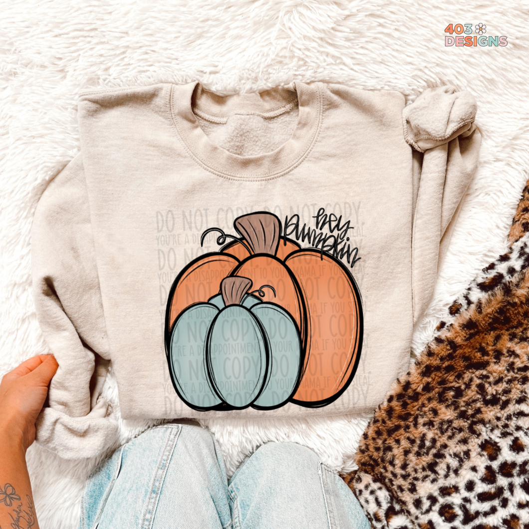 Hey Pumpkin DTF Transfer