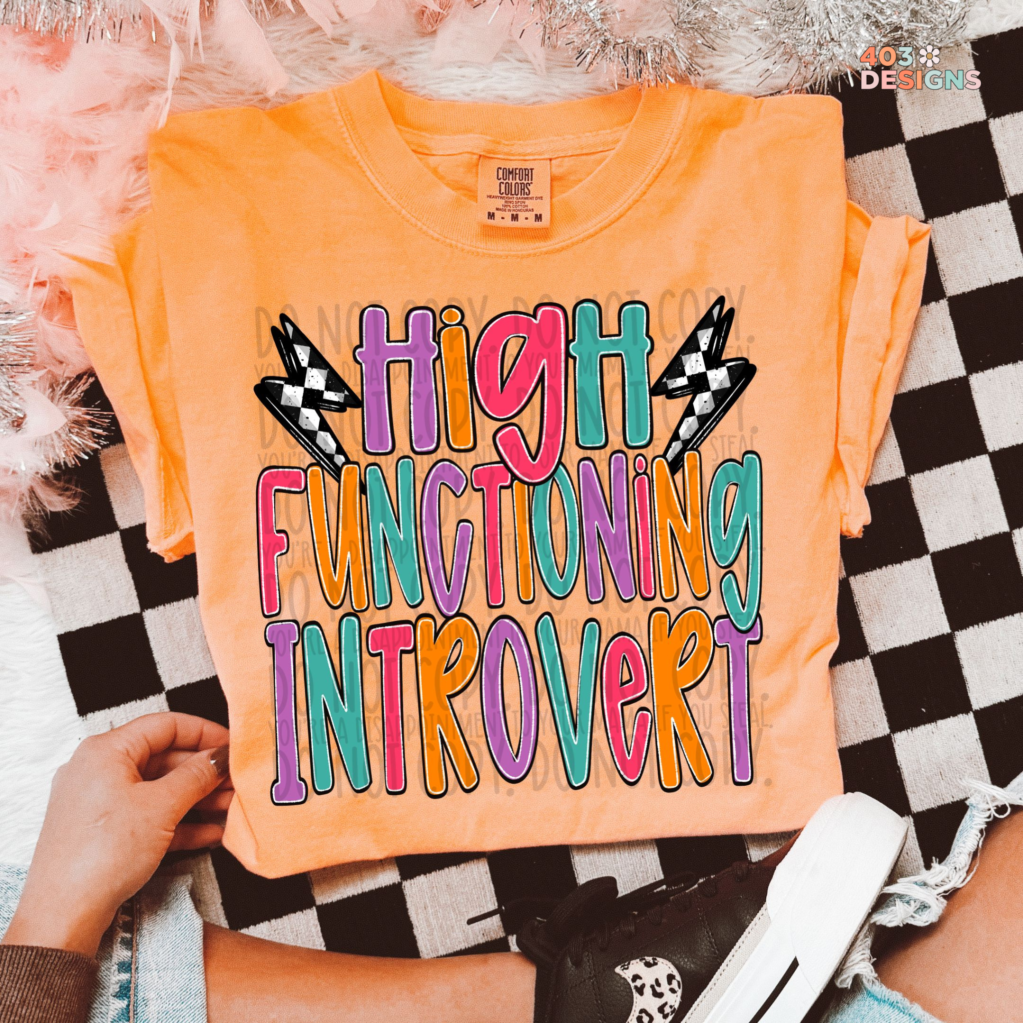High Functioning Introvert DTF Transfer – 403Designs