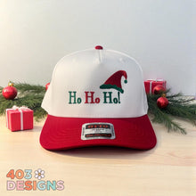 Load image into Gallery viewer, Ho Ho Ho Embroidered Trucker Hat
