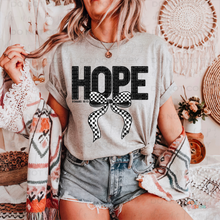 Load image into Gallery viewer, Hope Checkered Bow DTF Transfer
