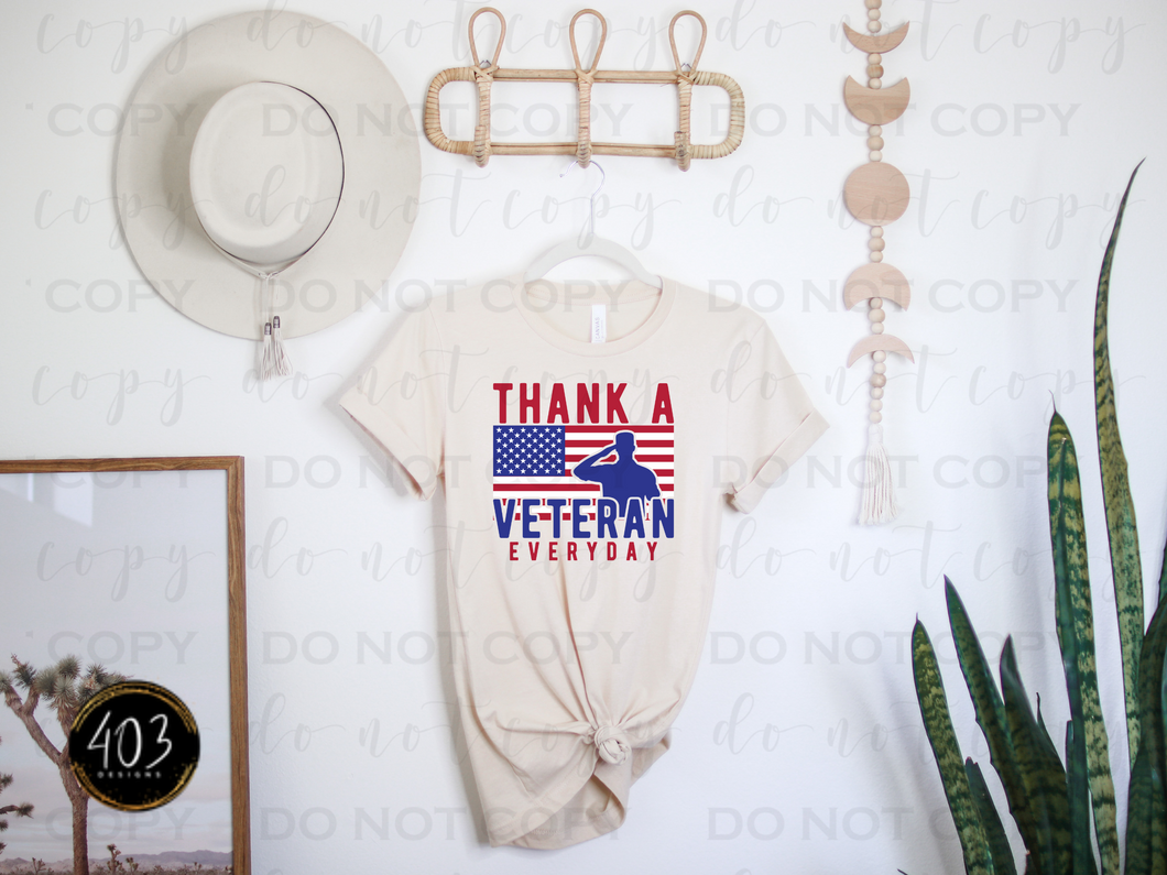 Thank A Veteran Everyday DTF Transfer