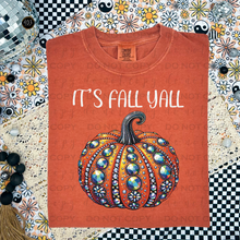 Load image into Gallery viewer, It&#39;s Fall Y&#39;all Rhinestone Pumpkin DTF Transfer
