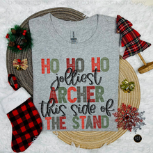 Load image into Gallery viewer, Ho Ho Ho Jolliest Archer DTF Transfer
