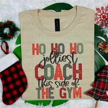 Load image into Gallery viewer, Ho Ho Ho Jolliest Coach DTF Transfer

