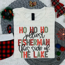 Load image into Gallery viewer, Ho Ho Ho Jolliest Fisherman DTF Transfer
