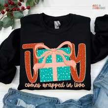 Load image into Gallery viewer, Joy Comes Wrapped In Love DTF Transfer
