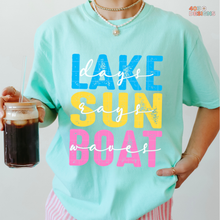 Load image into Gallery viewer, Lake Sun Boat DTF Transfer
