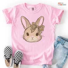 Load image into Gallery viewer, Leopard Bow Bunny DTF Transfer
