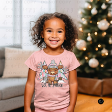 Load image into Gallery viewer, Let It Snow Highland DTF Transfer
