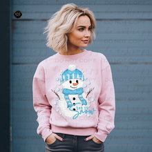 Load image into Gallery viewer, Let It Snow Snowman DTF Transfer
