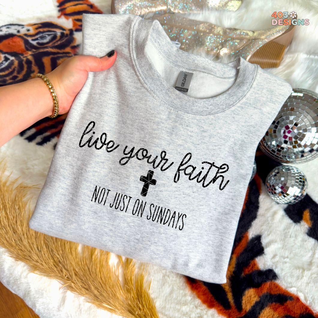 Live Your Faith DTF Transfer