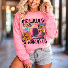 Load image into Gallery viewer, Loudest Love Is Wordless DTF Transfer
