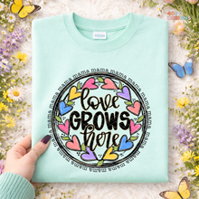 Load image into Gallery viewer, Love Grows Here Personalized DTF Transfer
