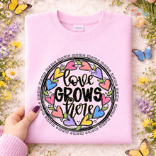 Load image into Gallery viewer, Love Grows Here Personalized DTF Transfer
