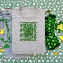 Load image into Gallery viewer, Lucky Faux Embroidery T-Shirt
